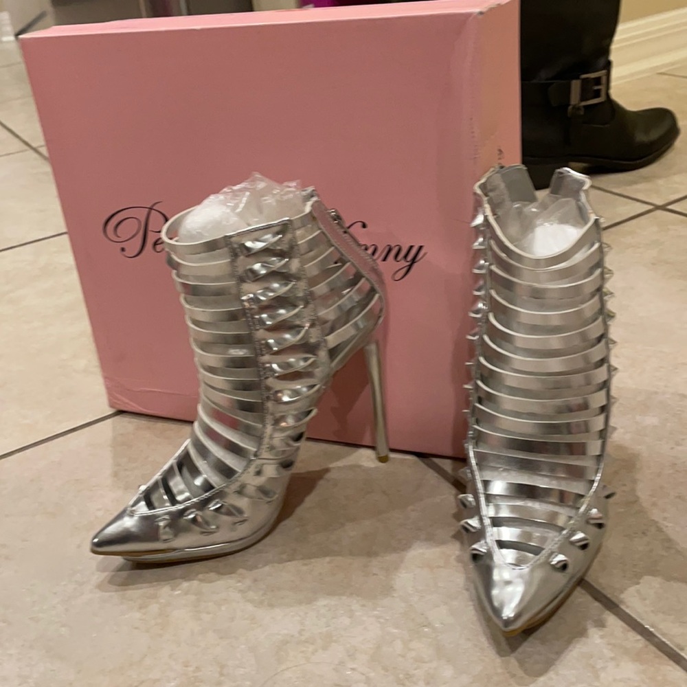 Silver heels